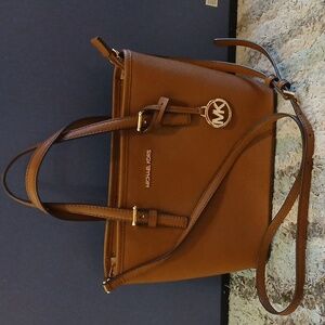 Michael Kors Tan Leather Satchel